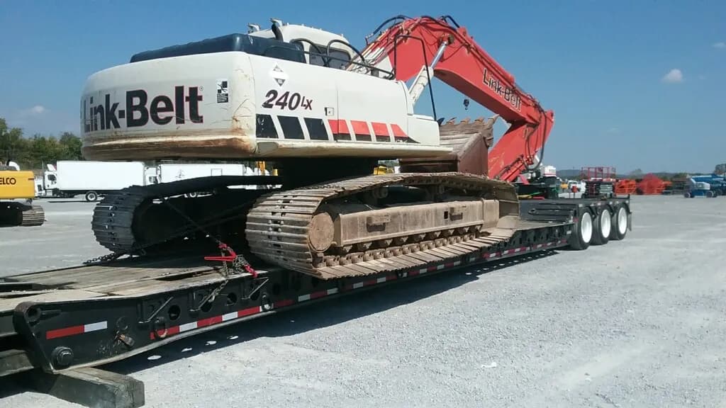 Excavator transport in Montgomery